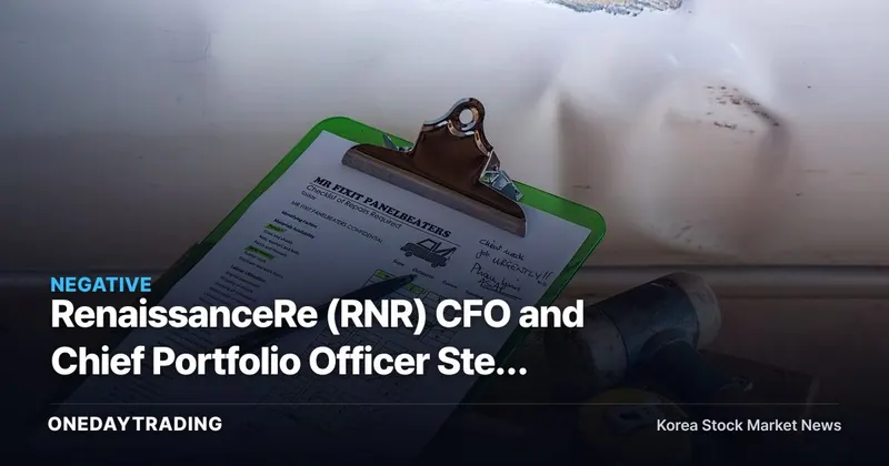 RenaissanceRe (RNR) CFO and Chief Portfolio Officer Step Down Together — A Risk Check on Reinsurance Stocks