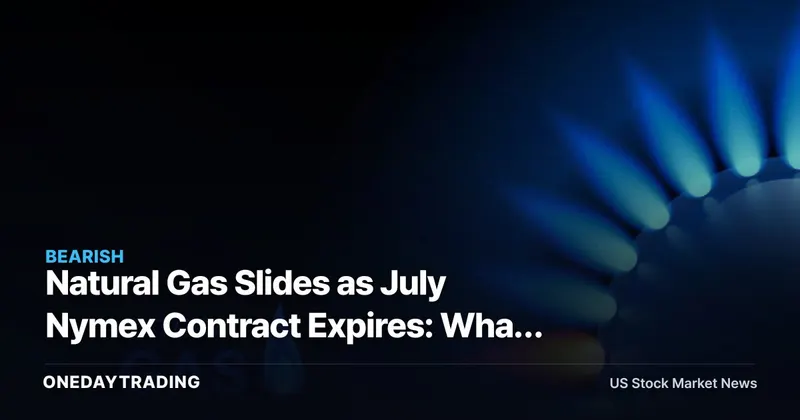 Natural Gas Slides as July Nymex Contract Expires: What It Means for EQT, AR, LNG