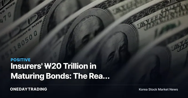 Insurers' ₩20 Trillion in Maturing Bonds: The Real Reason a 5% US Treasury Yield Shock Is Welcome News