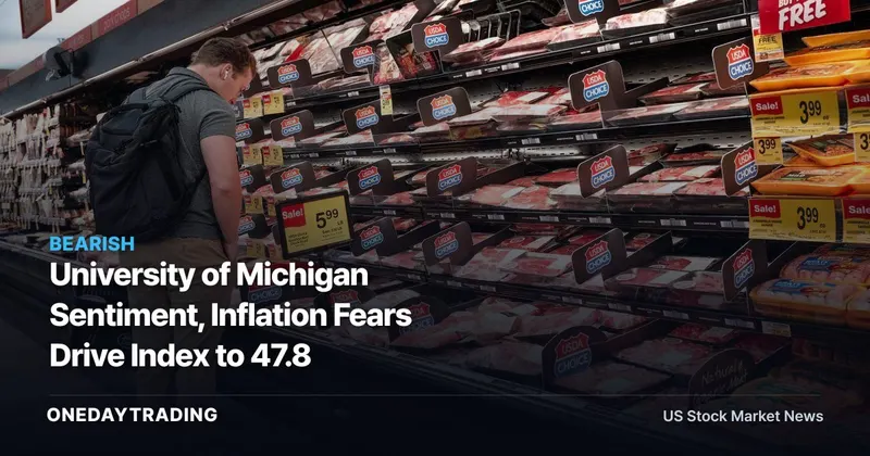University of Michigan Sentiment, Inflation Fears Drive Index to 47.8