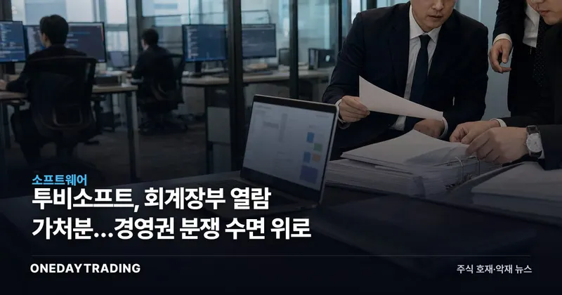 투비소프트, 회계장부 열람 가처분…경영권 분쟁 수면 위로