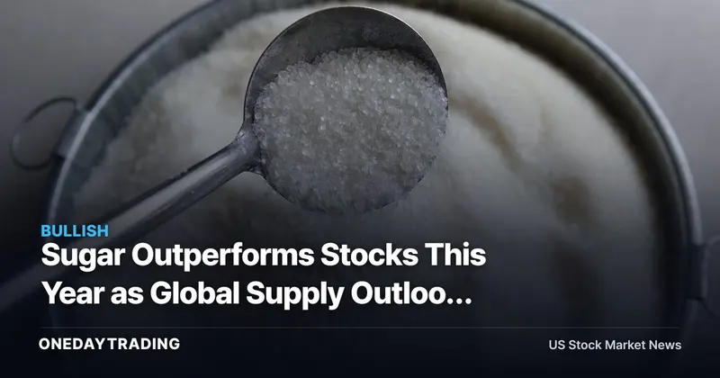 Sugar Outperforms Stocks This Year as Global Supply Outlook Deteriorates