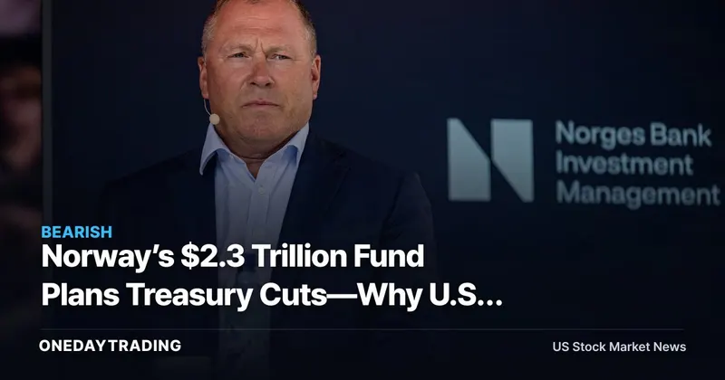 Norway’s $2.3 Trillion Fund Plans Treasury Cuts—Why U.S. Rates Face a New Test