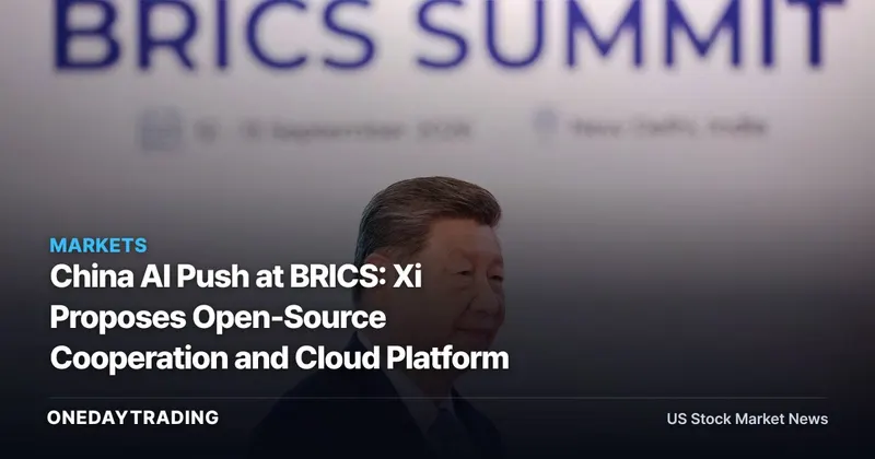 China AI Push at BRICS: Xi Proposes Open-Source Cooperation and Cloud Platform