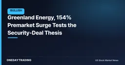 Greenland Energy, 154% Premarket Surge Tests the Security-Deal Thesis