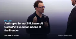 Anthropic Sonnet 5.5, Lower AI Costs Put Execution Ahead of the Frontier