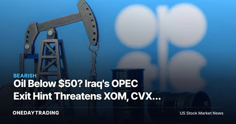 Oil Below $50? Iraq's OPEC Exit Hint Threatens XOM, CVX, OXY in 2026