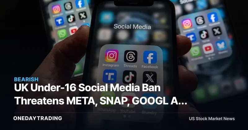 UK Under-16 Social Media Ban Threatens META, SNAP, GOOGL Ad Revenue