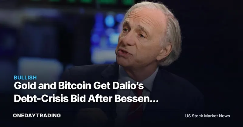 Gold and Bitcoin Get Dalio’s Debt-Crisis Bid After Bessent Buyback Signal