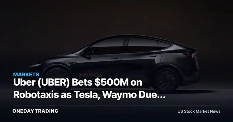 Uber (UBER) Bets $500M on Robotaxis as Tesla, Waymo Duel — A Capital-Light Play at Risk