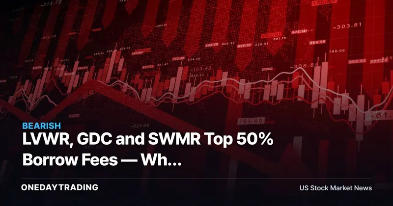 LVWR, GDC and SWMR Top 50% Borrow Fees — Why Hard-to-Short Stocks Lag