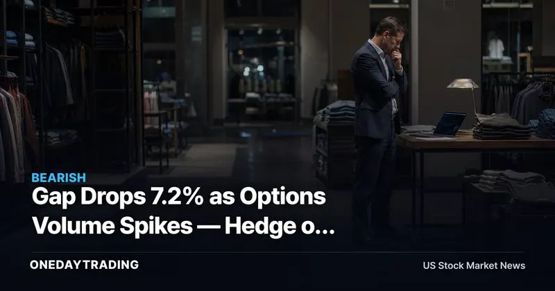 Gap Drops 7.2% as Options Volume Spikes — Hedge or Directional Bet Reshapes the Risk Profile