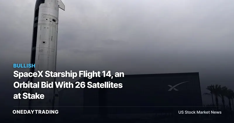 SpaceX Starship Flight 14, an Orbital Bid With 26 Satellites at Stake