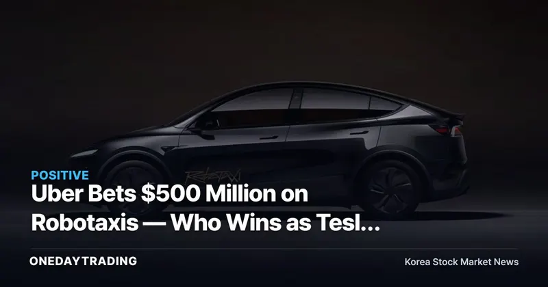 Uber Bets $500 Million on Robotaxis — Who Wins as Tesla and Waymo Battle Over Self-Driving?