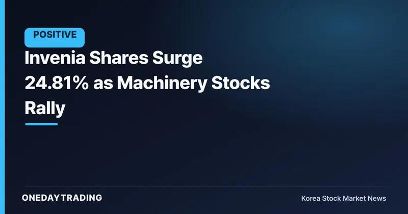 Invenia Shares Surge 24.81% as Machinery Stocks Rally