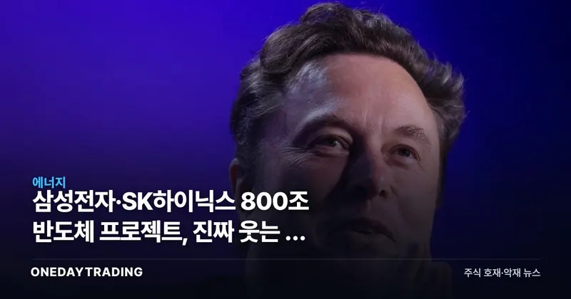 삼성전자·SK하이닉스 800조 반도체 프로젝트, 진짜 웃는 건 전력주다