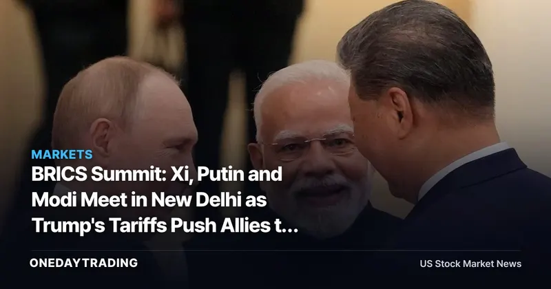 BRICS Summit: Xi, Putin and Modi Meet in New Delhi as Trump's Tariffs Push Allies to Hedge
