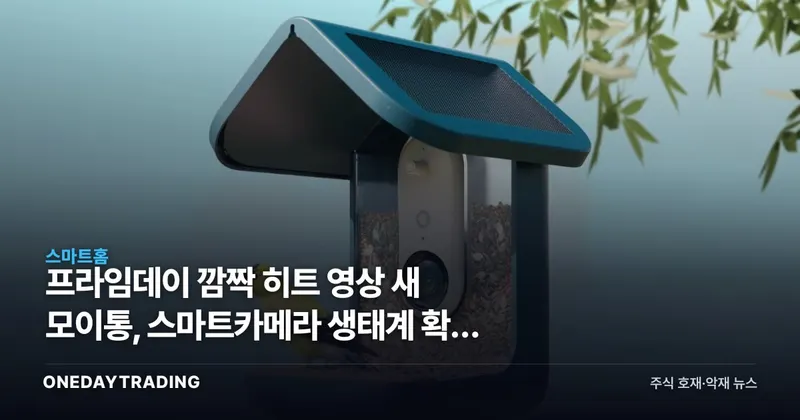 프라임데이 깜짝 히트 영상 새 모이통, 스마트카메라 생태계 확장 신호