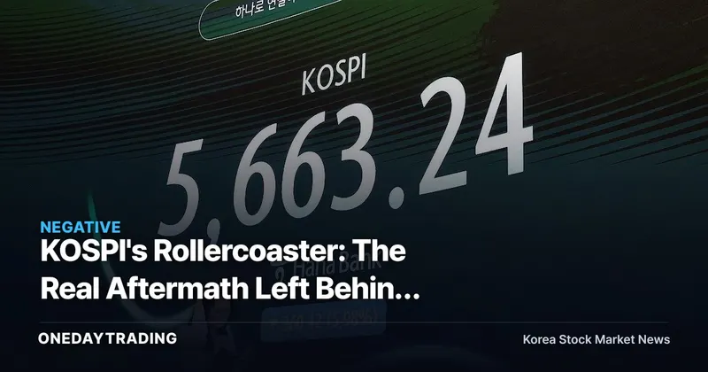 KOSPI's Rollercoaster: The Real Aftermath Left Behind After an 18% Rebound