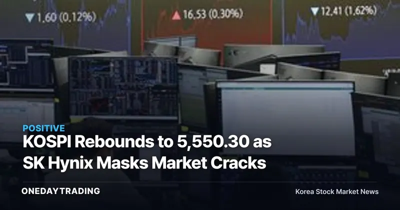 KOSPI Rebounds to 5,550.30 as SK Hynix Masks Market Cracks