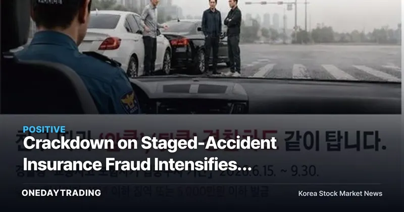 Crackdown on Staged-Accident Insurance Fraud Intensifies: What It Means for Non-Life Insurers' Loss Ratios