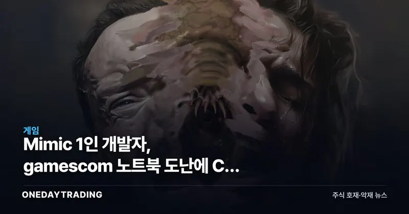 Mimic 1인 개발자, gamescom 노트북 도난에 CD Projekt Red까지 지원