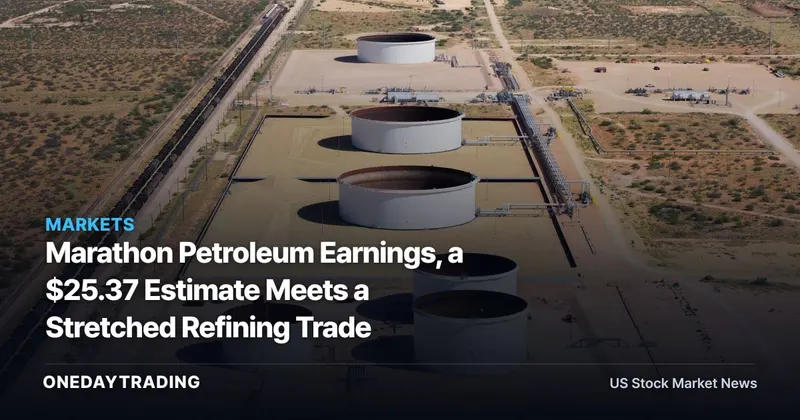 Marathon Petroleum Earnings, a $25.37 Estimate Meets a Stretched Refining Trade