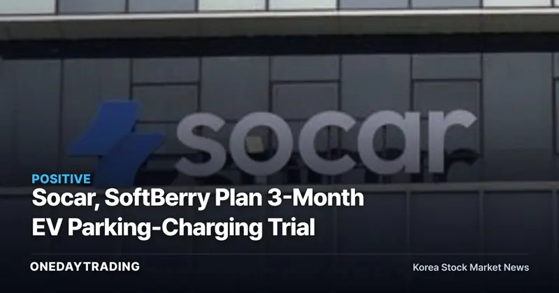 Socar, SoftBerry Plan 3-Month EV Parking-Charging Trial