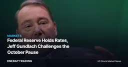 Federal Reserve Holds Rates, Jeff Gundlach Challenges the October Pause