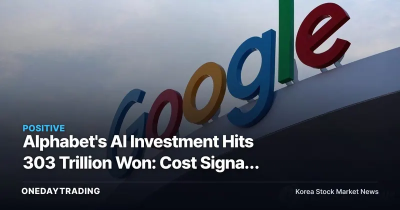 Alphabet's AI Investment Hits 303 Trillion Won: Cost Signal Overshadowed by Strong Earnings