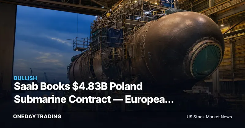 Saab Books $4.83B Poland Submarine Contract — European Rearmament Is Bypassing U.S. Shipyards