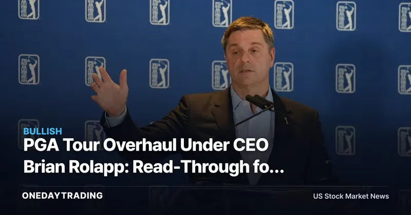 PGA Tour Overhaul Under CEO Brian Rolapp: Read-Through for Golf Stocks MODG, GOLF