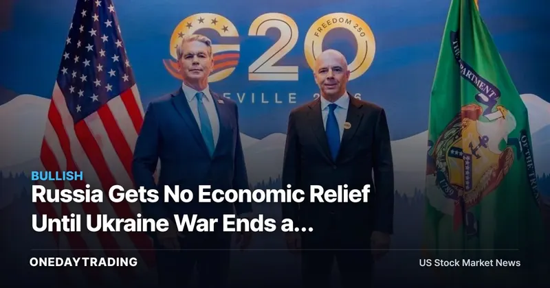 Russia Gets No Economic Relief Until Ukraine War Ends as Europe Snubs Moscow at G20