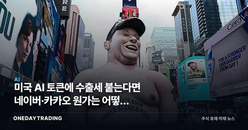 미국 AI 토큰에 수출세 붙는다면 네이버·카카오 원가는 어떻게 달라지나