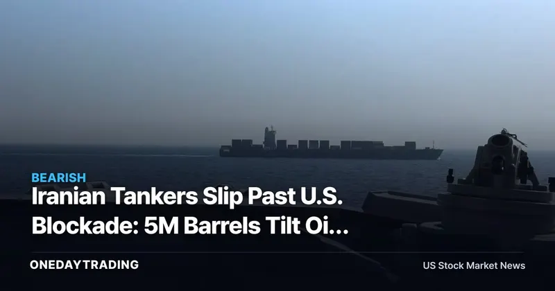 Iranian Tankers Slip Past U.S. Blockade: 5M Barrels Tilt Oil Supply, Pressure XOM, CVX