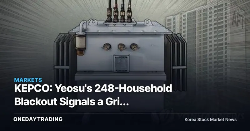 KEPCO: Yeosu's 248-Household Blackout Signals a Grid Warning