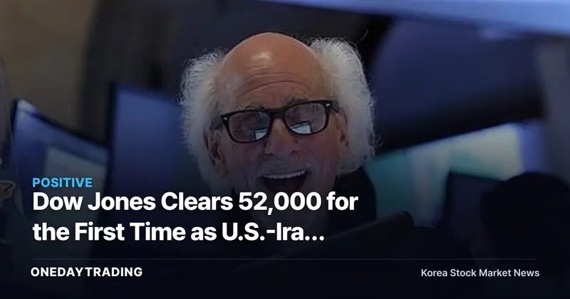 Dow Jones Clears 52,000 for the First Time as U.S.-Iran Ceasefire Rescues AI Semiconductor Rally
