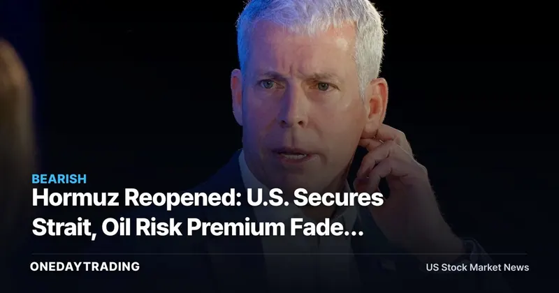 Hormuz Reopened: U.S. Secures Strait, Oil Risk Premium Fades — XOM, CVX, Airlines in Focus
