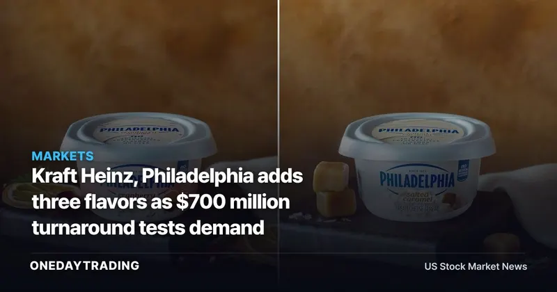 Kraft Heinz, Philadelphia adds three flavors as $700 million turnaround tests demand