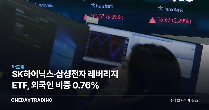 SK하이닉스·삼성전자 레버리지 ETF, 외국인 비중 0.76%