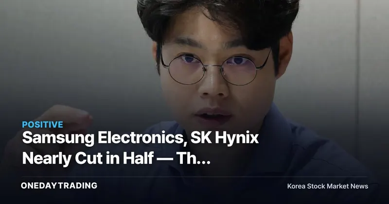 Samsung Electronics, SK Hynix Nearly Cut in Half — The Culprit Isn't Semiconductors, It's a Short-Gamma Chain Liquidation