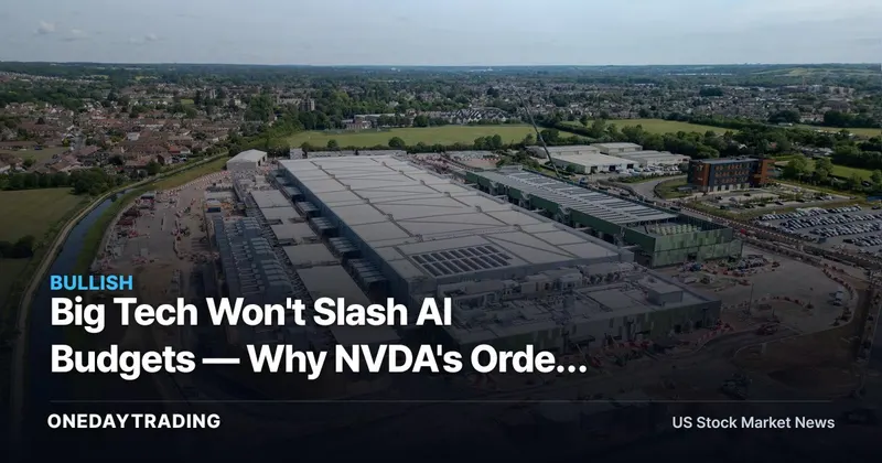 Big Tech Won't Slash AI Budgets — Why NVDA's Order Book Just Got a Longer Runway