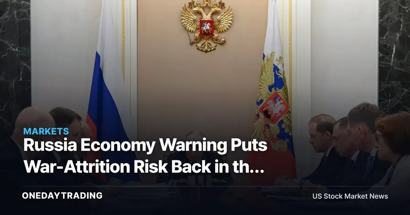 Russia Economy Warning Puts War-Attrition Risk Back in the Market Lens