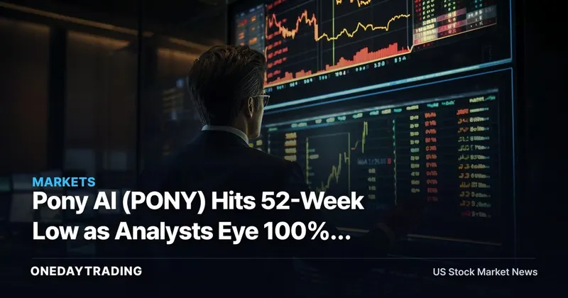 Pony AI (PONY) Hits 52-Week Low as Analysts Eye 100%+ Upside in Robotaxi Bet