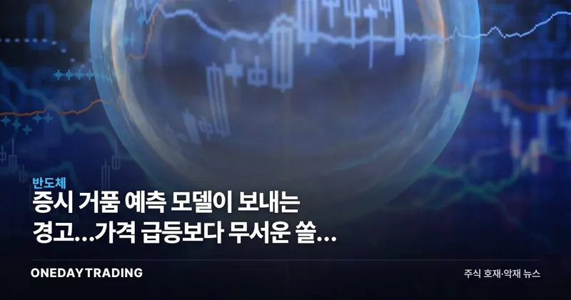 증시 거품 예측 모델이 보내는 경고…가격 급등보다 무서운 쏠림 신호