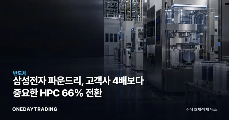 삼성전자 파운드리, 고객사 4배보다 중요한 HPC 66% 전환