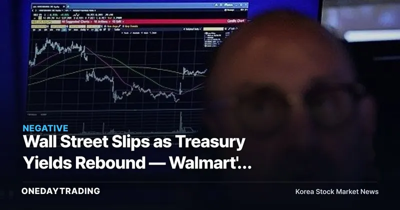 Wall Street Slips as Treasury Yields Rebound — Walmart's Earnings Send a Warning