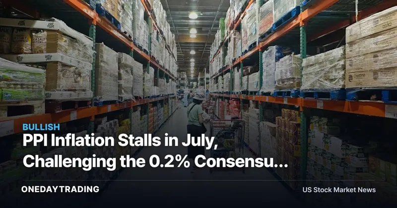 PPI Inflation Stalls in July, Challenging the 0.2% Consensus and the Yield Story