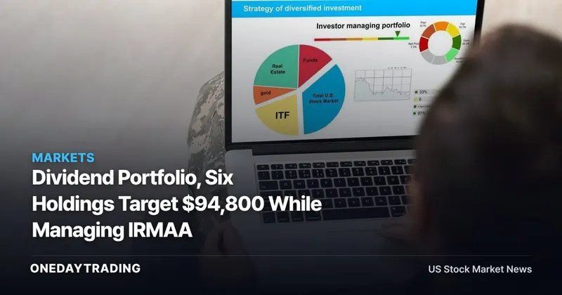 Dividend Portfolio, Six Holdings Target $94,800 While Managing IRMAA