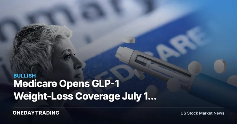 Medicare Opens GLP-1 Weight-Loss Coverage July 1: What It Means for LLY, NVO